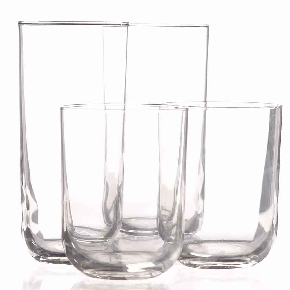 LIBBEY POLARIS TUMBLER AND ROCKS GLASS SET (AXIS COLLECTION)