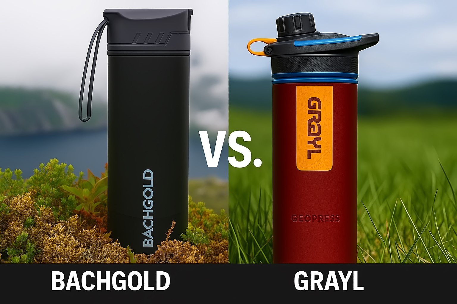 Bachgold Water Bottle vs Grayl Water Bottle
